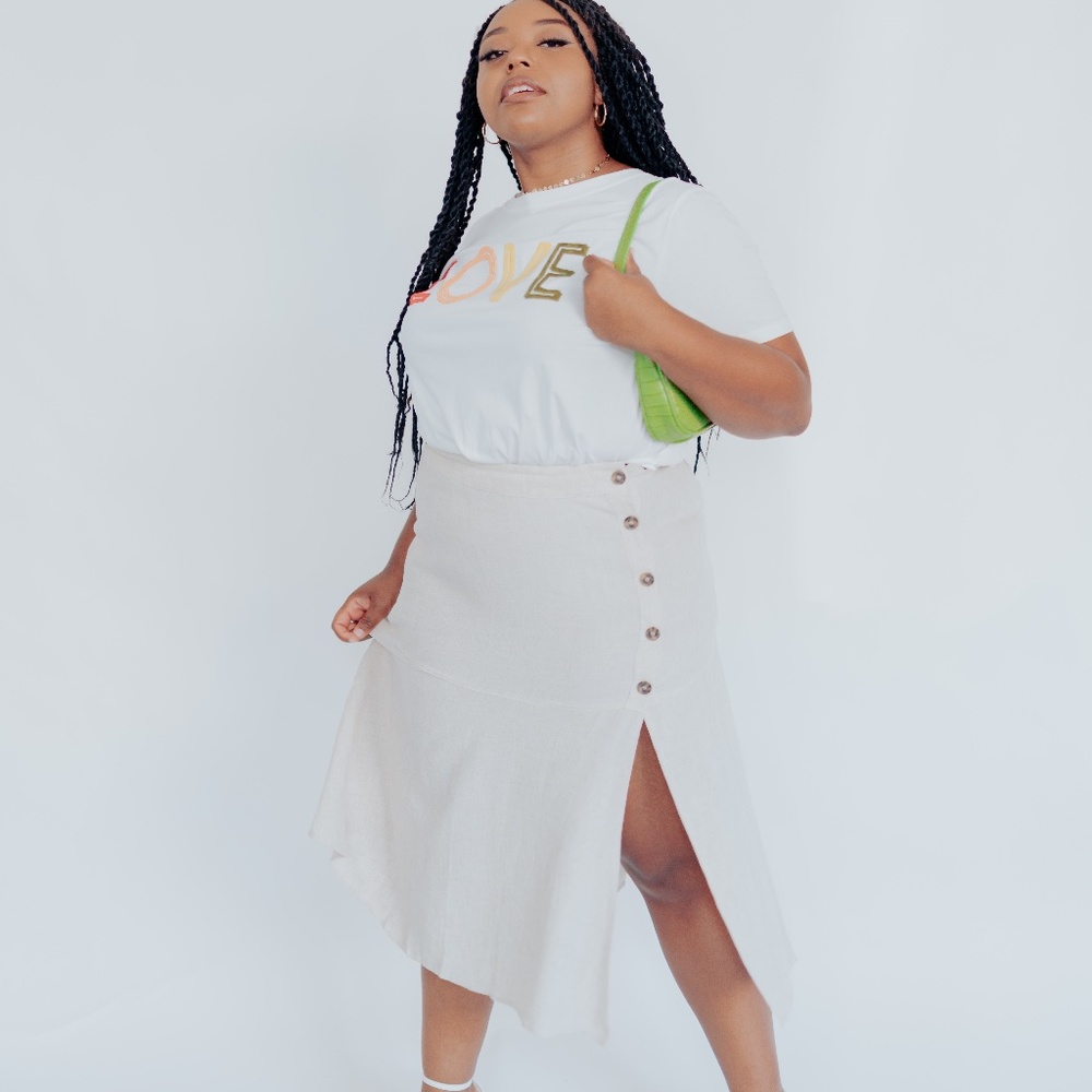 Brooklyn High Waist Midi Skirt